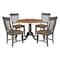 International Concepts Round 42 in W, 42 in L, 29.5 in H, Wood, Hickory/Washed Coal K45-42DPT-C65-4 - alternate 1